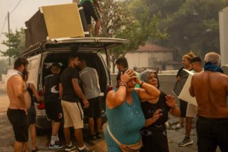 Chaos in Athens: Residents Flee as Wildfires Rage Near the Capital