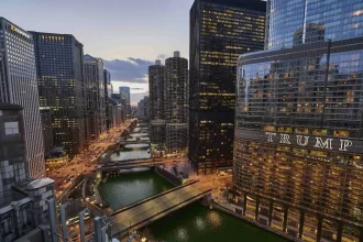 Visual Protest: Democrats Light Up Trump Tower with Bold Projections Ahead of DNC!