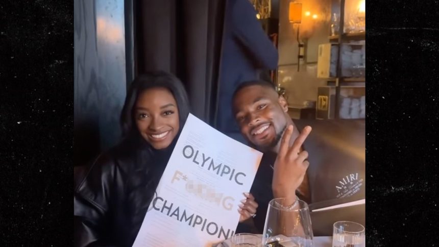 Simone Biles Showcases Her ‘Olympic F***ing Champion’ Menu: A Taste of Victory!