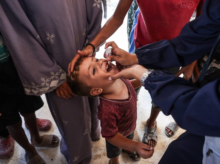 Impressive Milestone: 560,000 Children Vaccinated in Gaza’s First Polio Campaign Round!