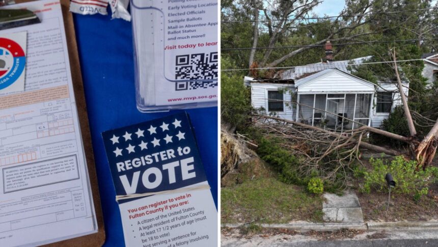 Empowering Democracy: Democrats and Civil Rights Groups Rally to Extend Voter Registration in Hurricane-Hit Swing States